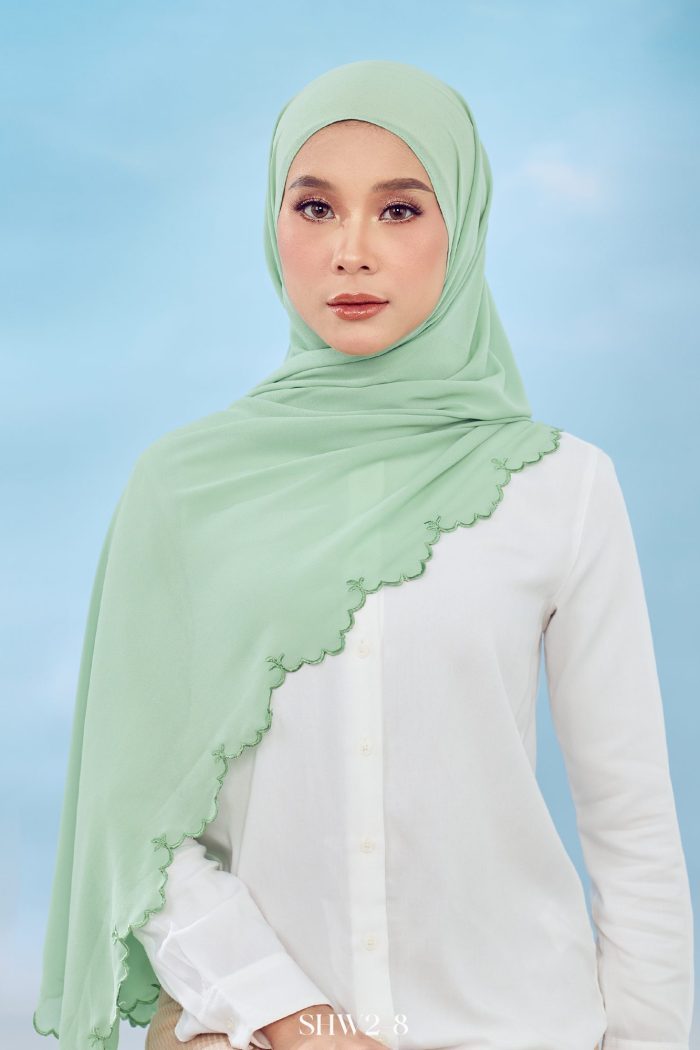 Widuri Shawl in Mint (SHW2-8-F)