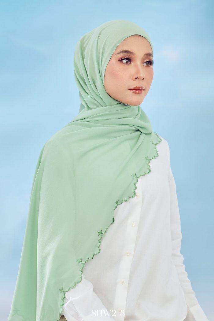 Widuri Shawl in Mint (SHW2-8-F)