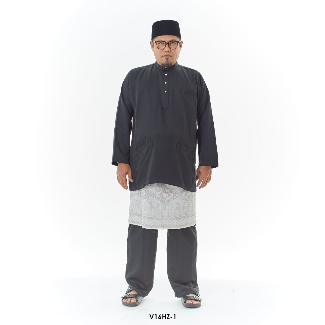 Harriz Baju Melayu in Black (V16HZ-1)