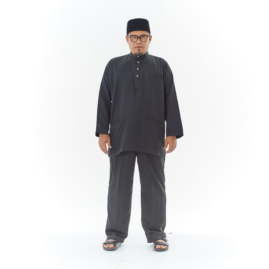Harriz Baju Melayu in Black (V16HZ-1) - Image 2