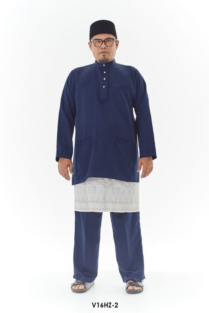 Harriz Baju Melayu in Dark Blue (V16HZ-2)