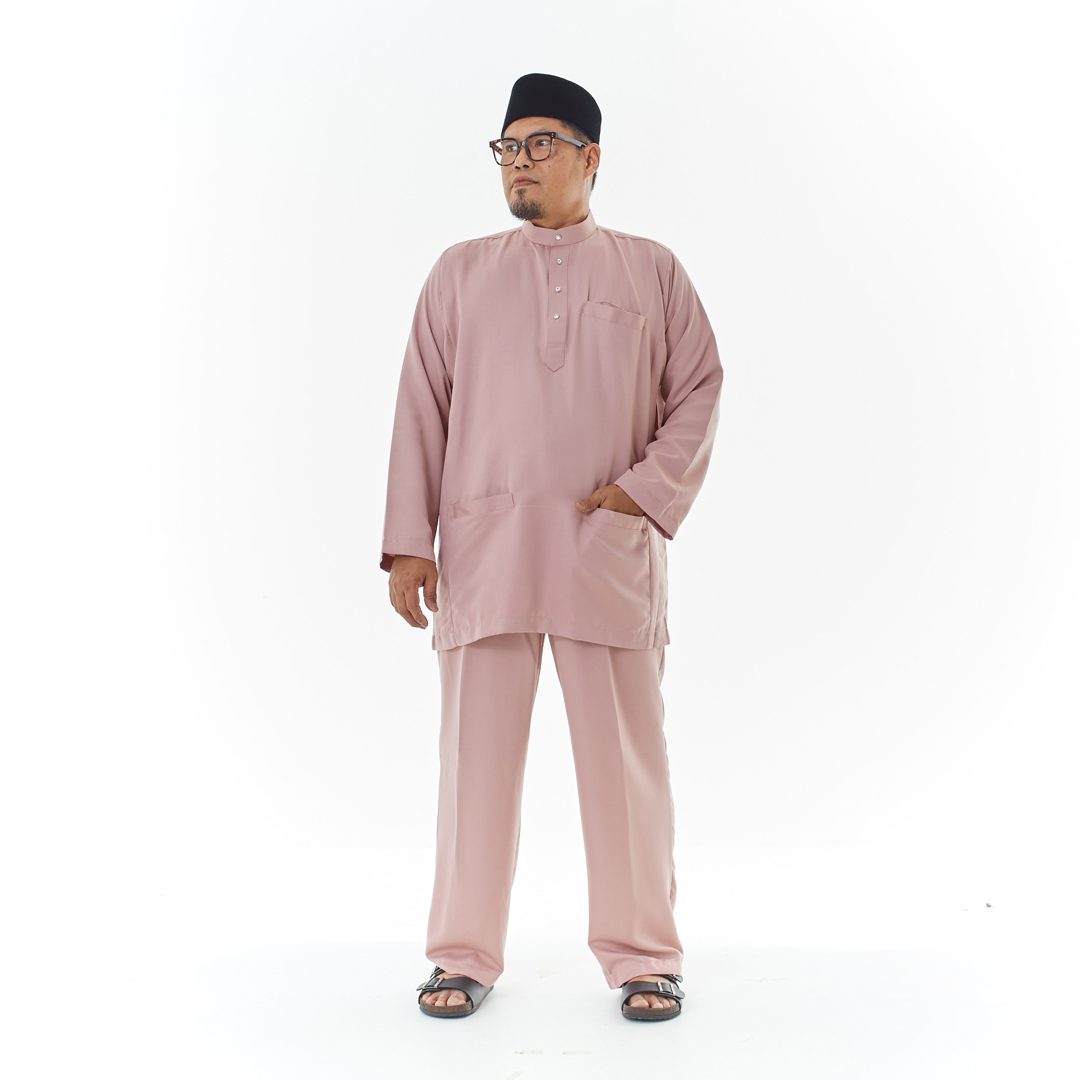 Harriz Baju Melayu in Dusty Pink (V16HZ-3) - Image 2