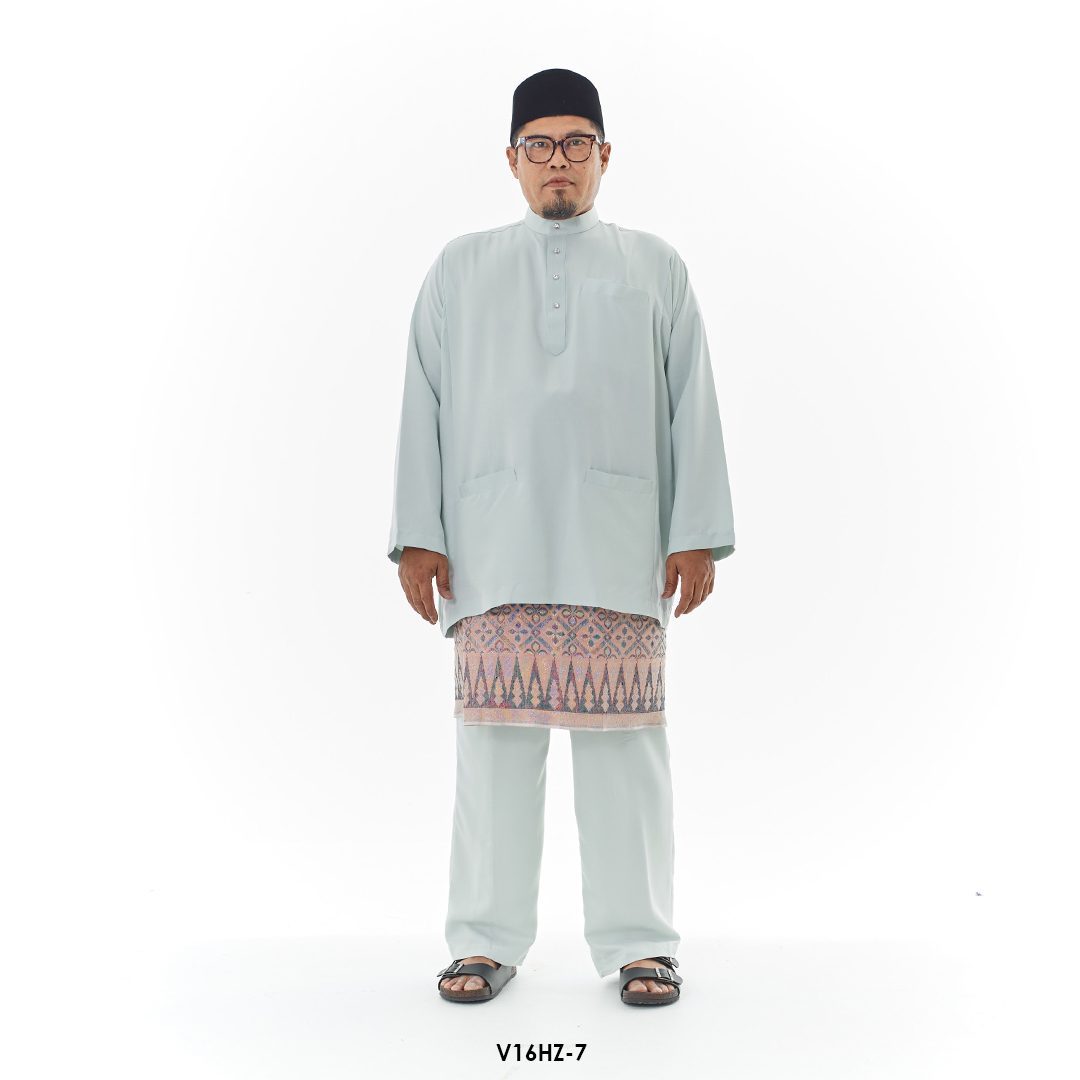 Harriz Baju Melayu in Ice Blue (V16HZ-7)