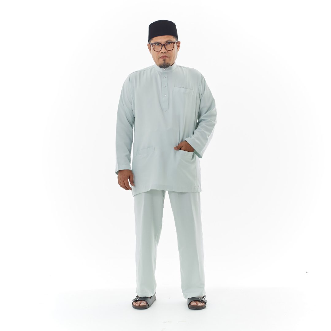 Harriz Baju Melayu in Ice Blue (V16HZ-7) - Image 2