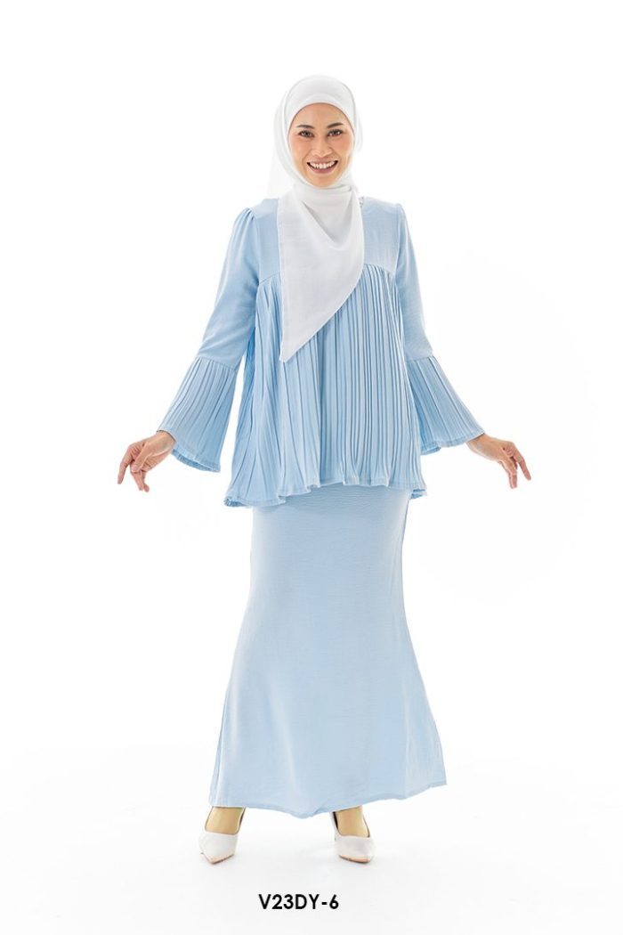 Dayan Kurung in Light Blue (V23DY-6)