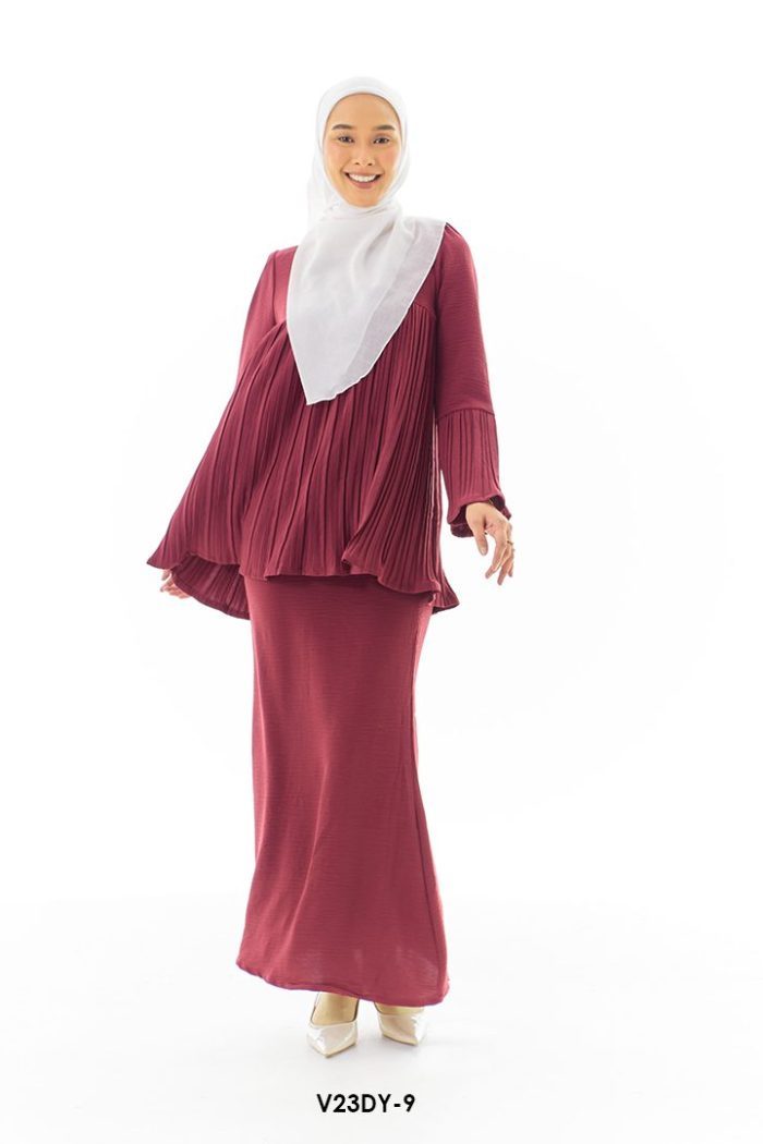 Dayan Kurung in Maroon (V23DY-9)