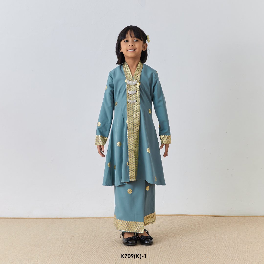 Kebarung Kalthom Glitter Kids in Steel Blue (K709(K)-1)