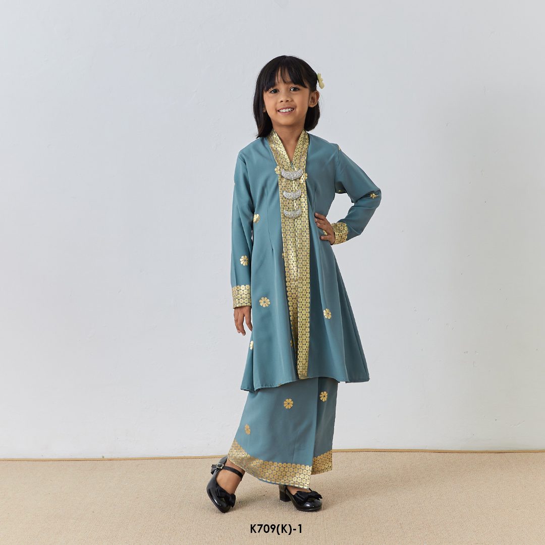 Kebarung Kalthom Glitter Kids in Steel Blue (K709(K)-1) - Image 3