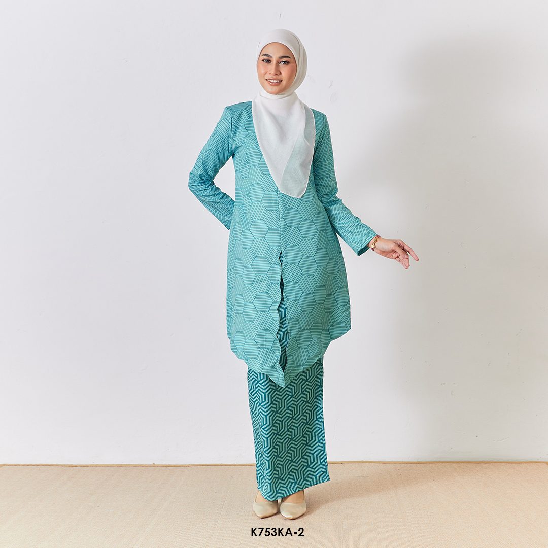 Kebaya Anggun 2.0 in Teal Green (K753KA-2)
