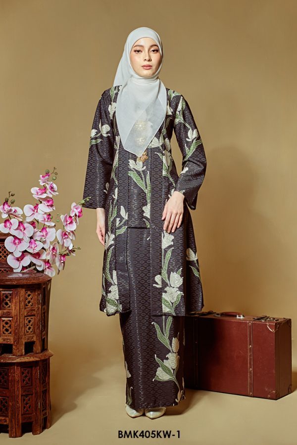Kebaya Wilda Batiq Mia in Black (BMK405KW-1)