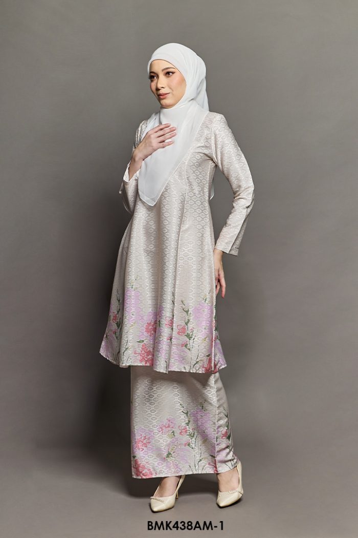 Ameera Kurung Batik Mia in Cream (BMK438AM-1)