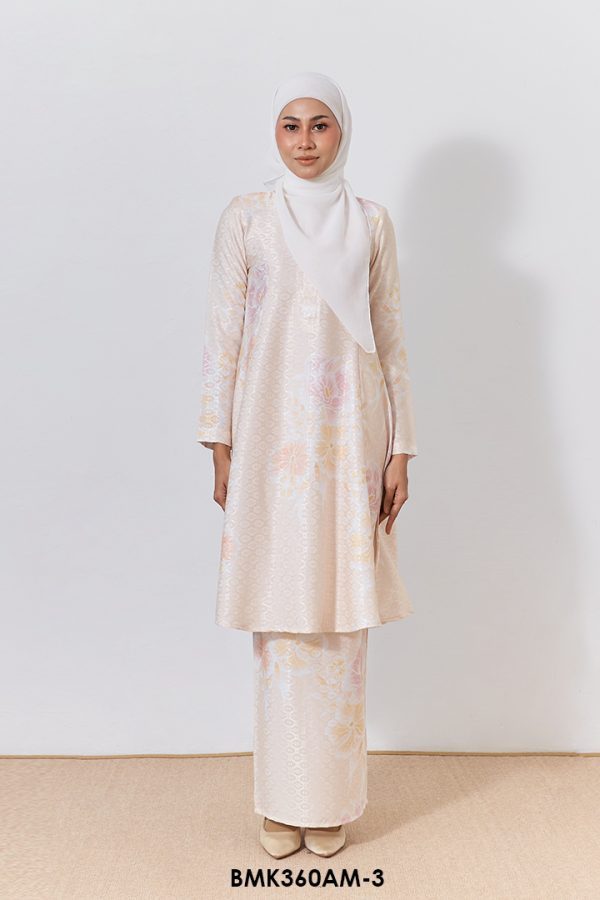 Ameera Kurung Batik Mia in Light Orange (BMK360AM-3)