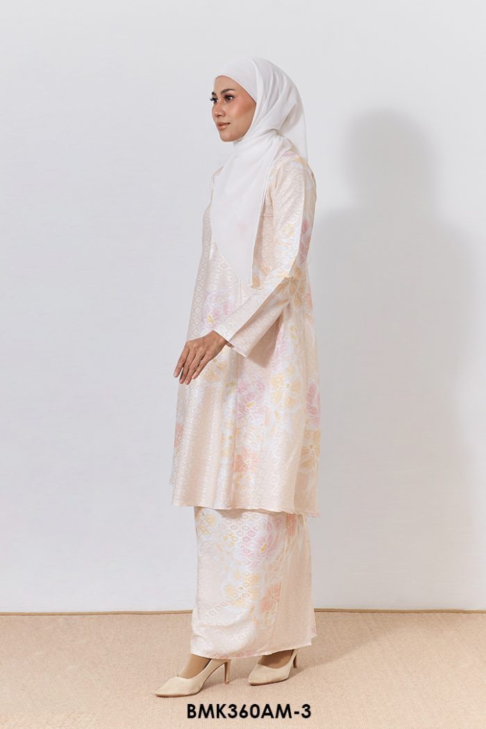 Ameera Kurung Batik Mia in Light Orange (BMK360AM-3)