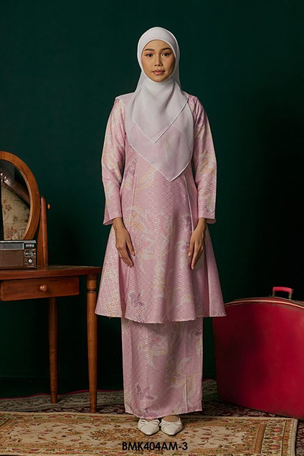 Ameera Kurung in Blush Pink (BMK404AM-3)