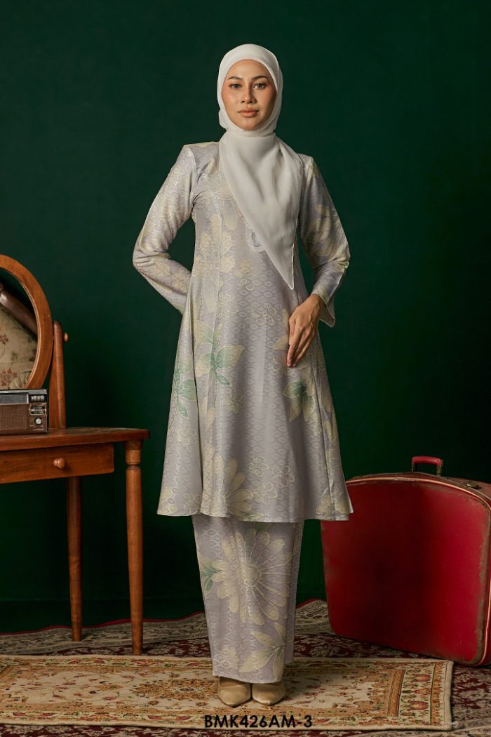 Ameera Kurung in Pearl Lilac (BMK426AM-3)