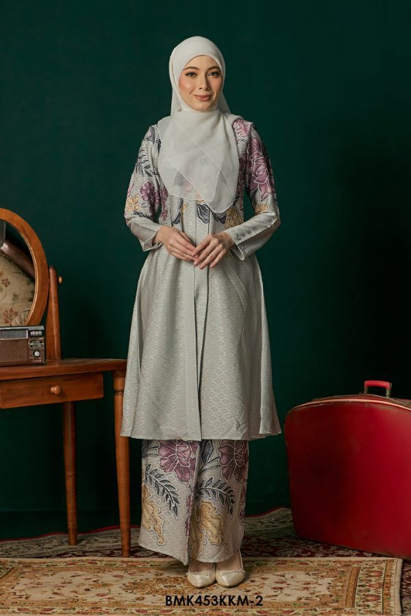 Kebarung Batiq Mia in Light Grey (BMK453KKM-2)