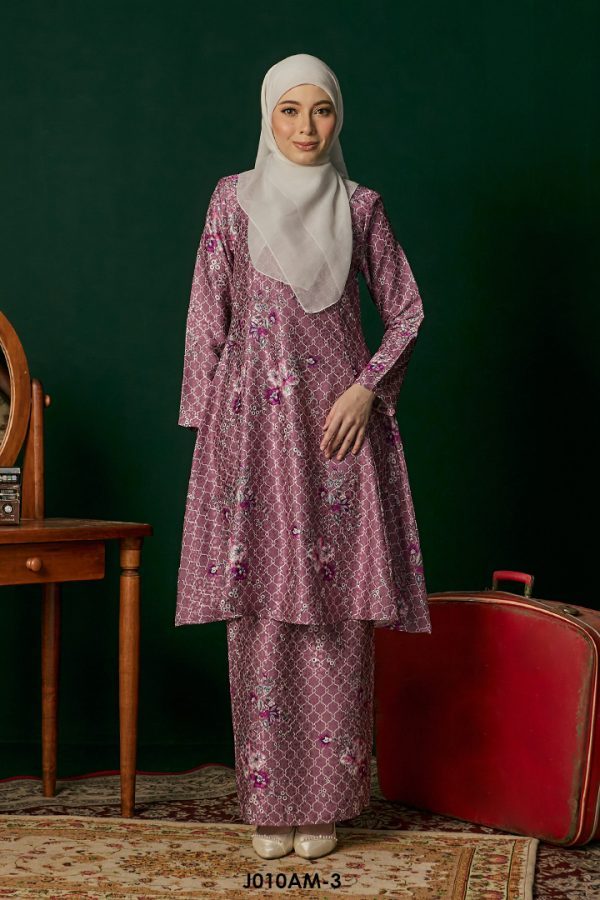 Ameera Kurung in Purpleish (J010AM-3)