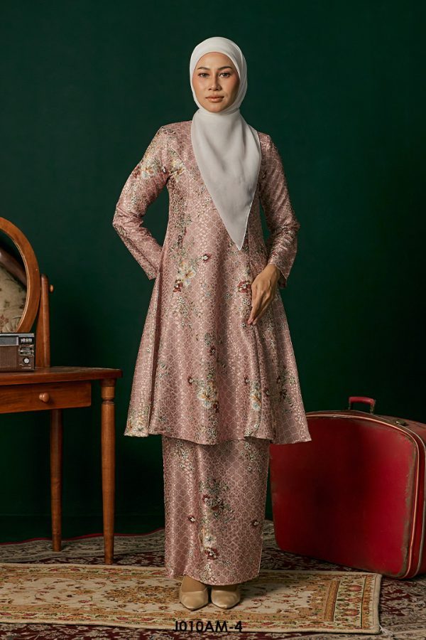 Ameera Kurung in Rosy Pink (J010AM-4)