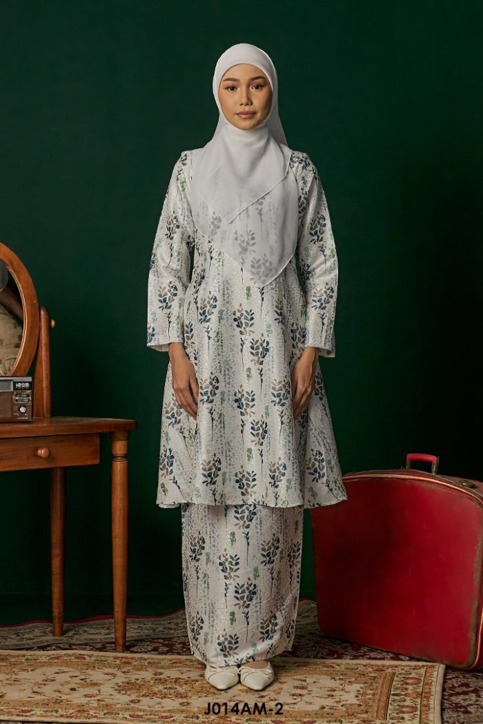 Ameera Kurung in Light Blue (J014AM-2)