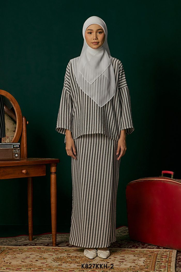 Kurung Kedah in Black (K827KKH-2)