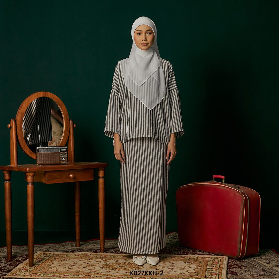 Kurung Kedah in Black (K827KKH-2)