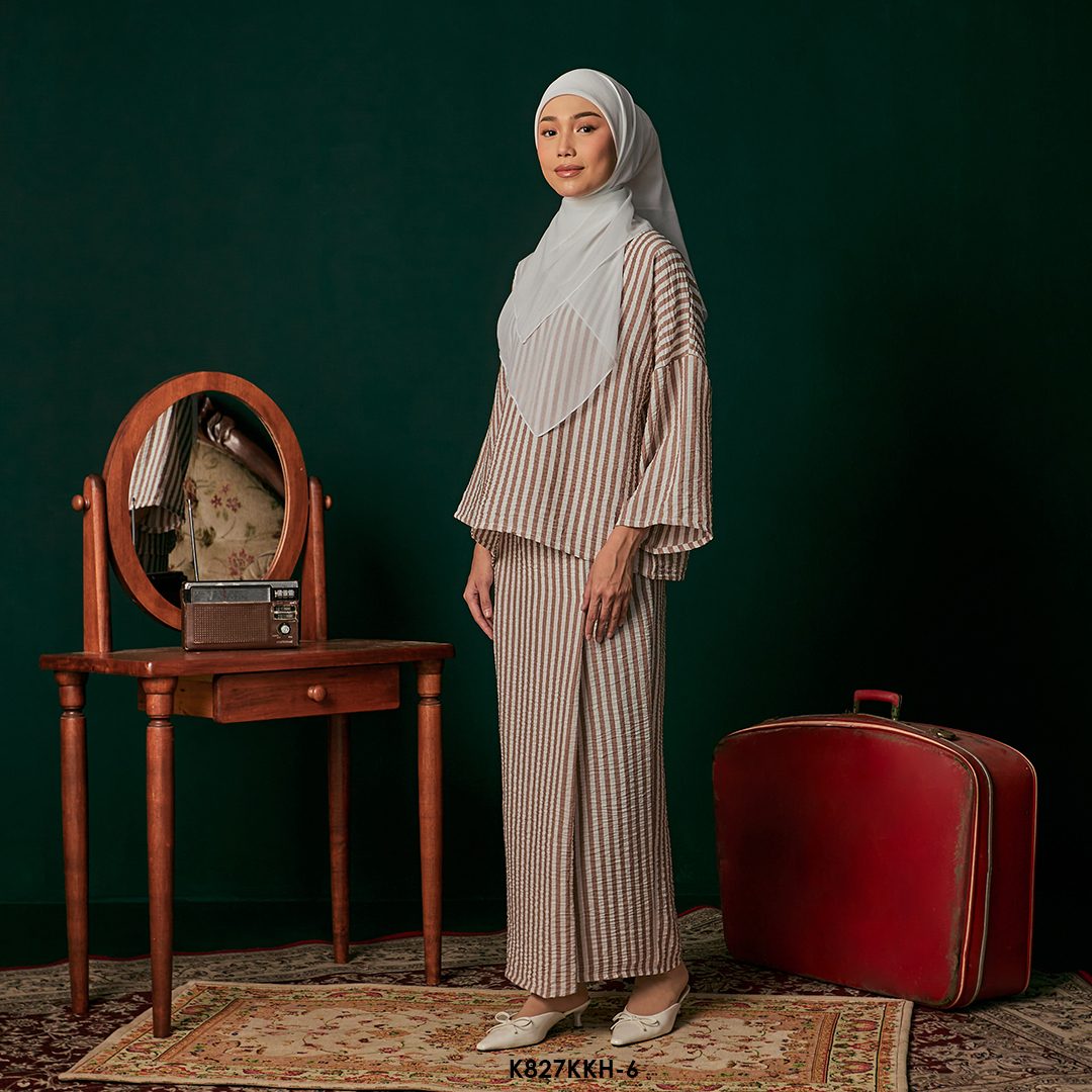 Kurung Kedah in Brown (K827KKH-6) - Image 2