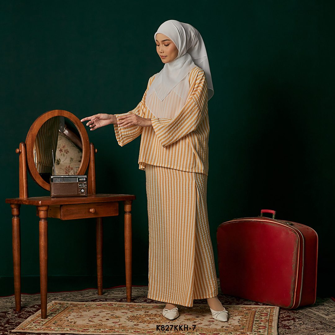 Kurung Kedah in Yellow (K827KKH-7) - Image 2