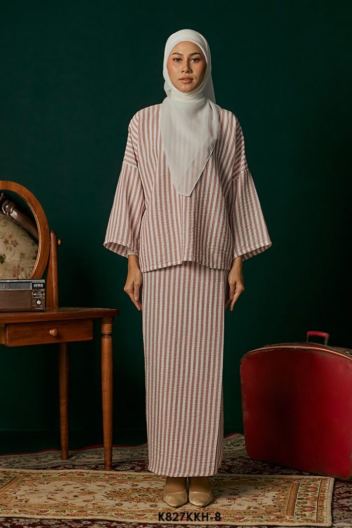 Kurung Kedah in Dusty Pink (K827KKH-8)