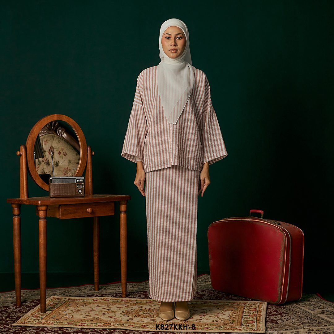 Kurung Kedah in Dusty Pink (K827KKH-8)
