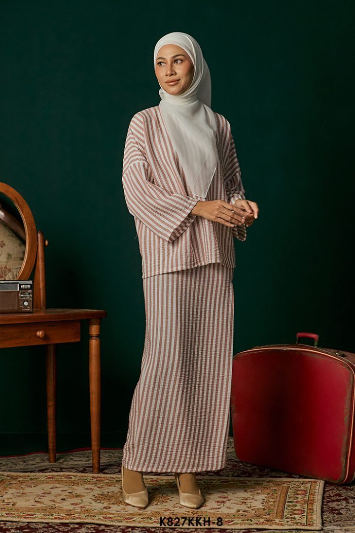 Kurung Kedah in Dusty Pink (K827KKH-8)