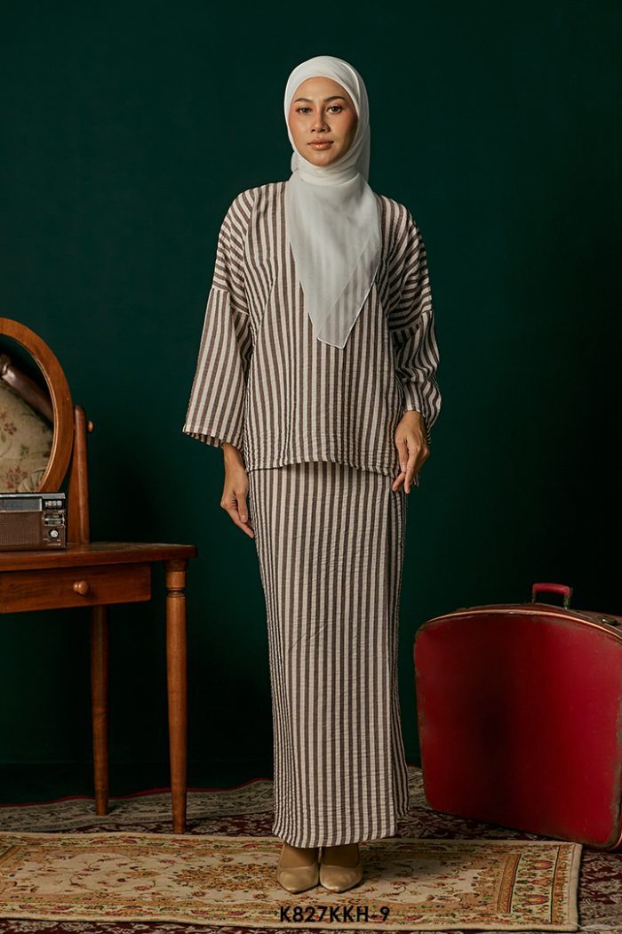 Kurung Kedah in Deep Brown (K827KKH-9)