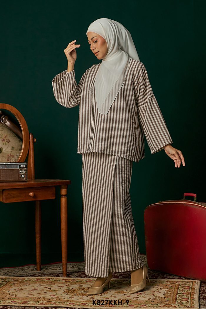 Kurung Kedah in Deep Brown (K827KKH-9)