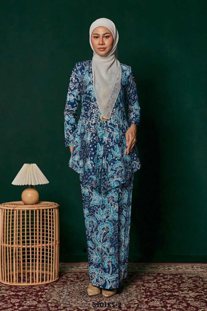 Kebaya Saloma in Dark Blue (3901KS-2)