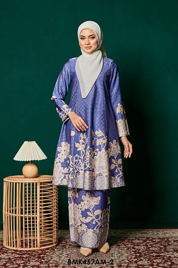 Ameera Kurung in Periwinkle (BMK457AM-2)