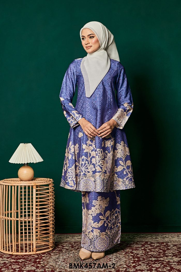 Ameera Kurung in Periwinkle (BMK457AM-2)