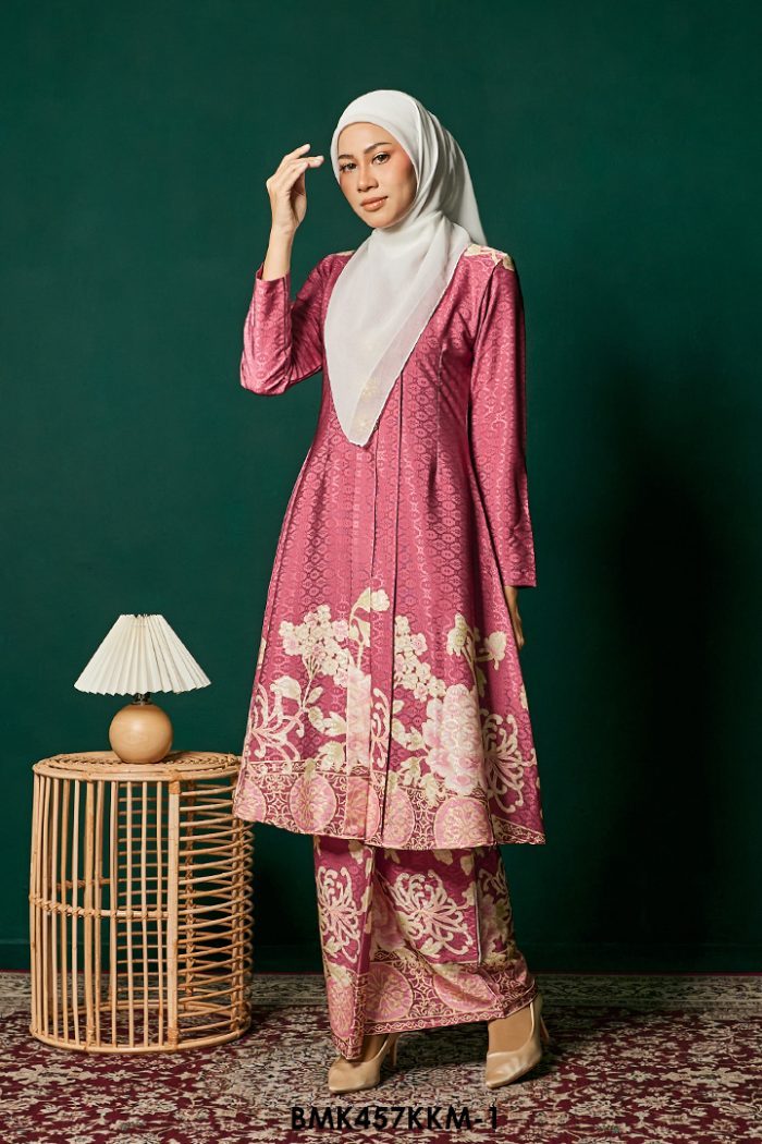 Kebarung Batiq Mia in Dark Rose (BMK457KKM-1)