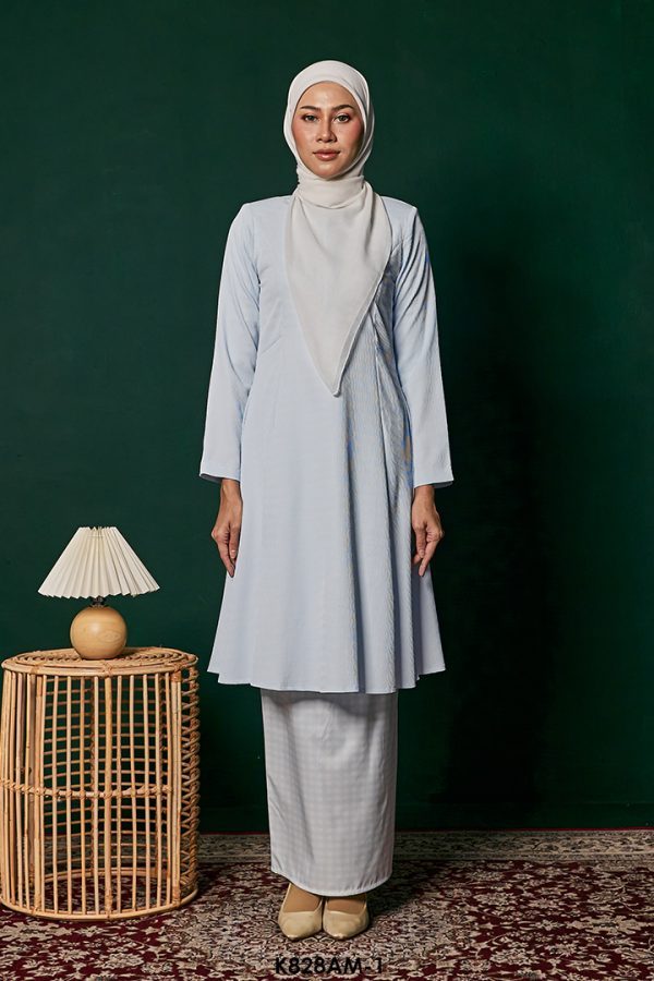 Ameera Kurung in Baby Blue (K828AM-1)
