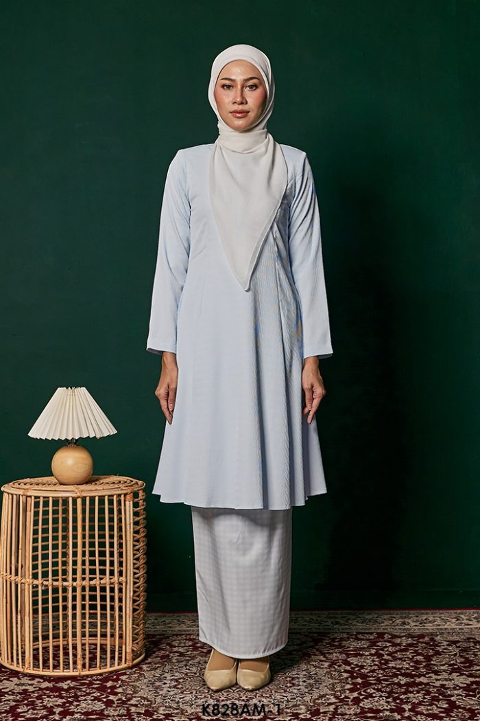 Ameera Kurung in Baby Blue (K828AM-1)