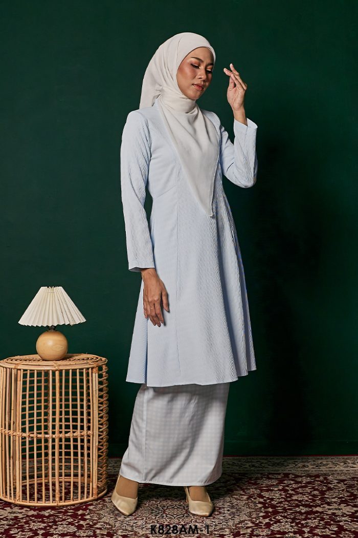Ameera Kurung in Baby Blue (K828AM-1)