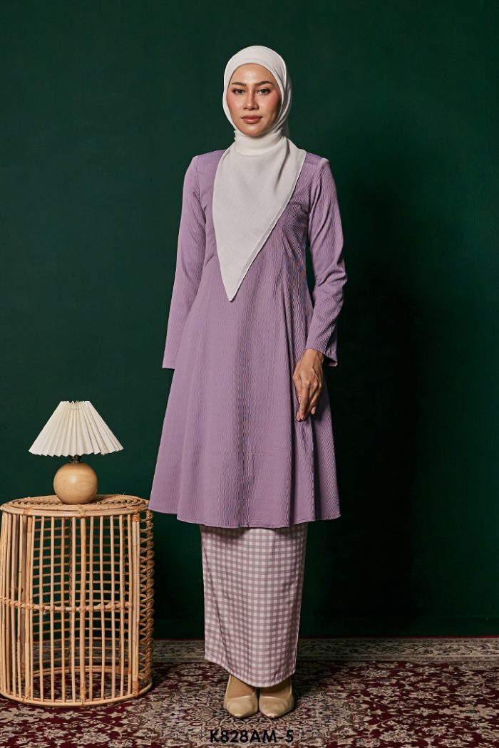 Ameera Kurung in Heather (K828AM-5)