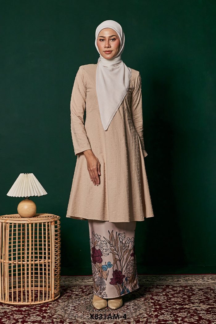 Ameera Kurung in Cappucino (K831AM-4)