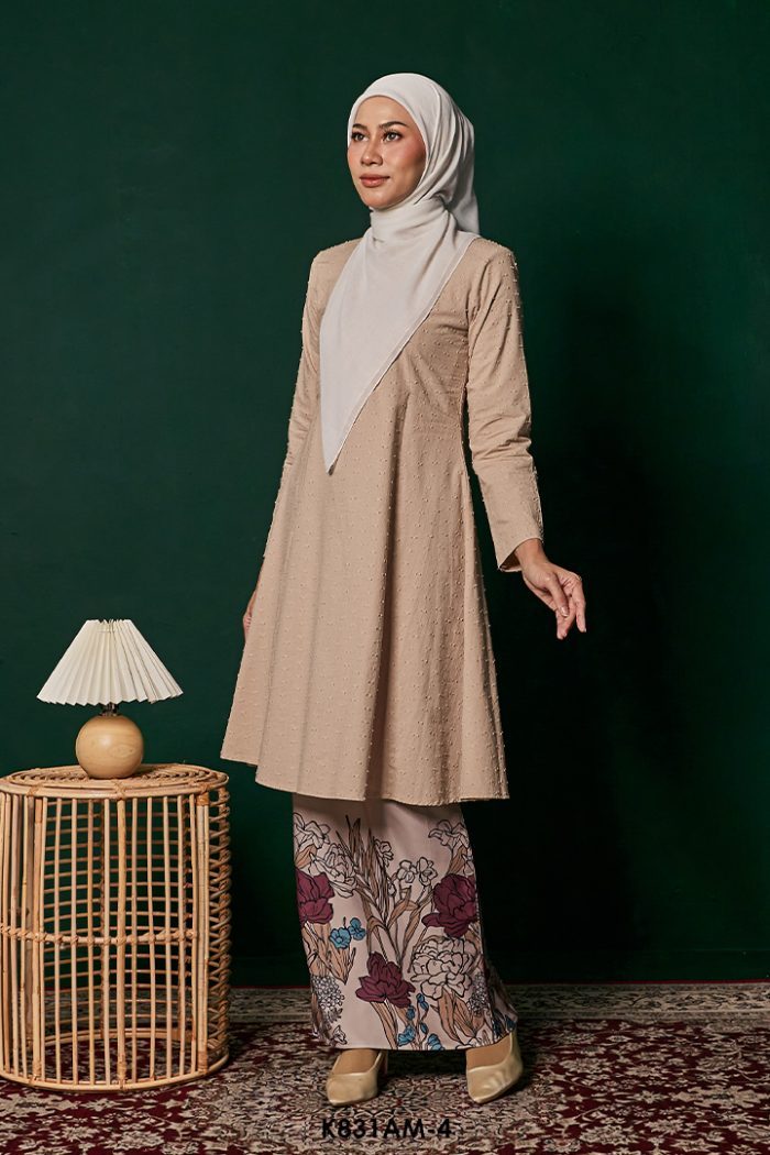 Ameera Kurung in Cappucino (K831AM-4)