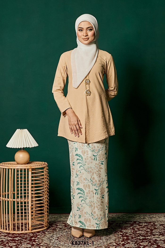 Kebaya Latifah in Sand (K837KL-1)