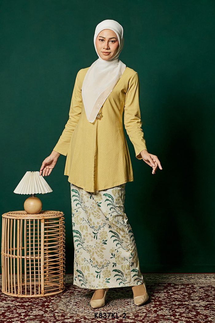 Kebaya Latifah in Butter Yellow (K837KL-2)