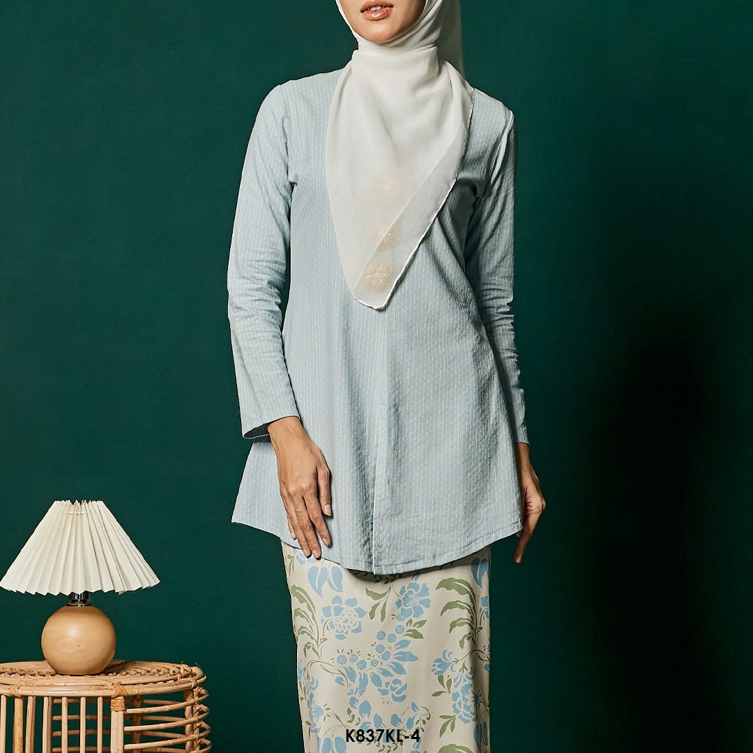 Kebaya Latifah in Soft Blue (K837KL-4) - Image 4