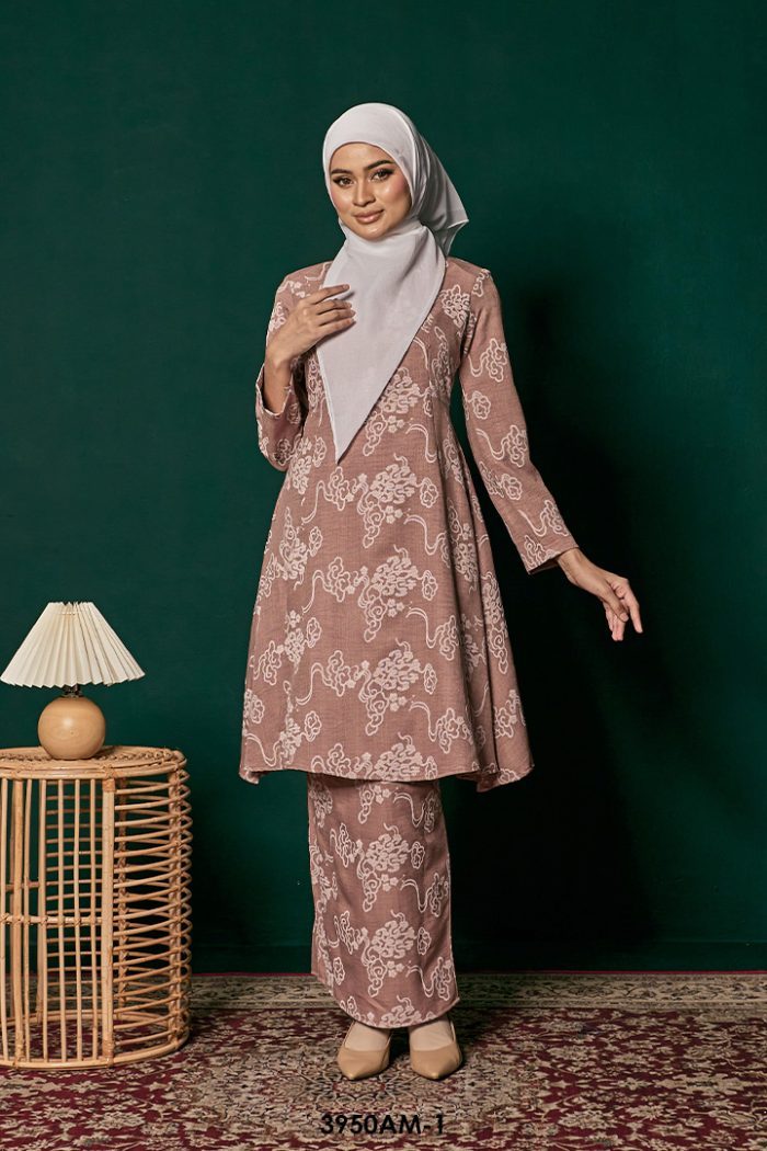 Ameera Kurung in Mocha (3950AM-1)