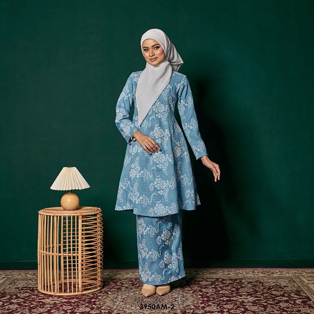 Ameera Kurung in Turquoise Green (3950AM-2)