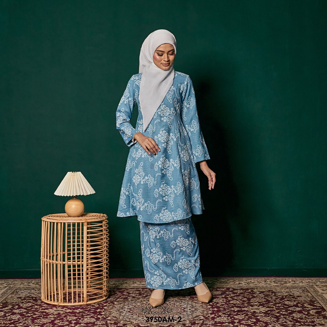 Ameera Kurung in Turquoise Green (3950AM-2) - Image 5