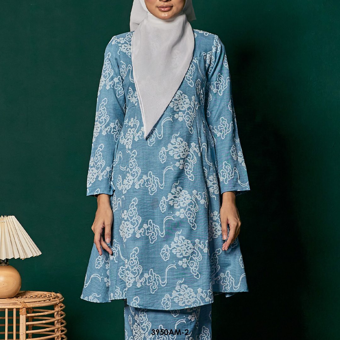 Ameera Kurung in Turquoise Green (3950AM-2) - Image 4