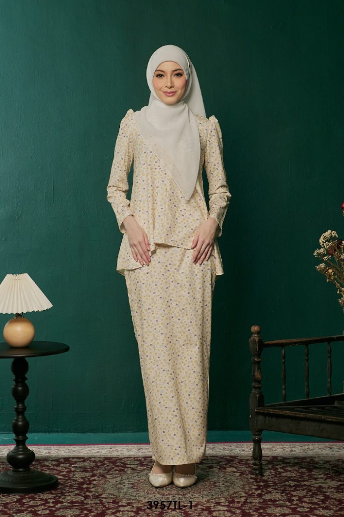 Taleeya Kurung in Yellow (3957TL-1)